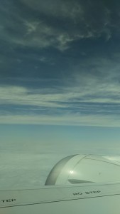 飛行機からの雲