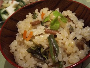 山菜炊き込みご飯